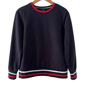 Banana Republic | Sweatshirt | Medium | Women | Navy | White + Red Stripe | $32